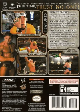 WWE Day of Reckoning 2 box cover back